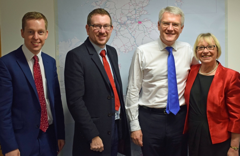 L2R – Tom Pursglove MP, Andrew Gwynne MP, Andrew Jones MP and Sheryll Murray MP