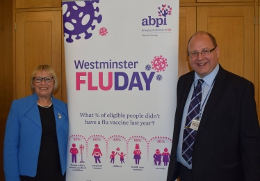 Sheryll and Bob at the flu vaccination event in Westminster.