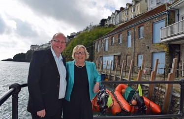 Bob & Sheryll at the Old Sardine Factory in Looe